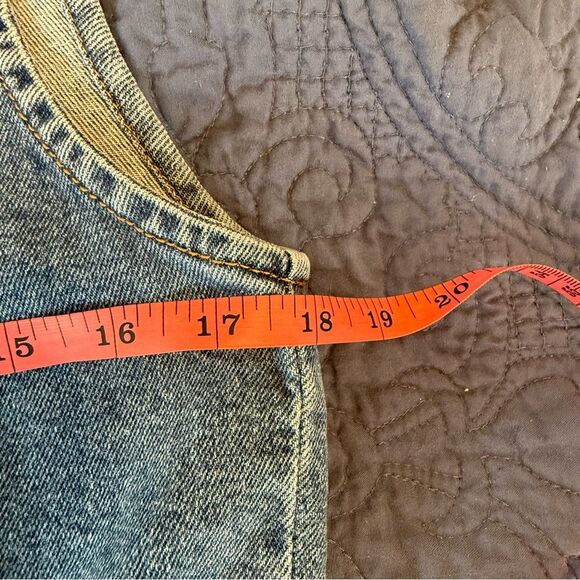 Regeneration Blue Denim Overall Slit hem Midi Size Large - Picture 5 of 10